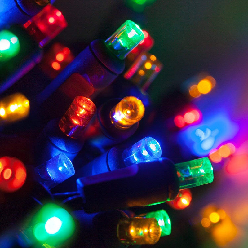 23 PIES 70 LED 5 MM Luces de Cadena Coaxial 4" Espaciado