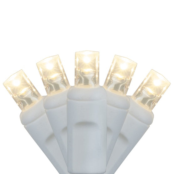 23 PIES 70 LED 5 MM Luces de Cadena Coaxial 4" Espaciado