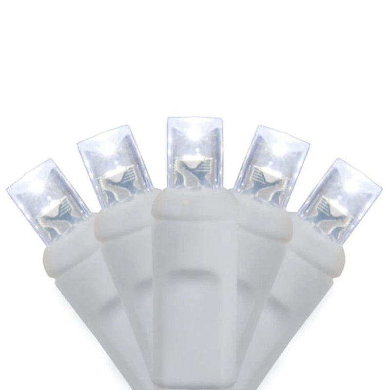 23 PIES 70 LED 5 MM Luces de Cadena Coaxial 4" Espaciado