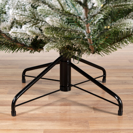 9 FT Norway Spruce Snowy Pre Lit Warm White LED Lights