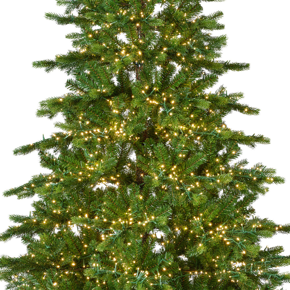 Galloway Spruce Tree Pre Lit Warm White Led Lights With Twinkle Effect