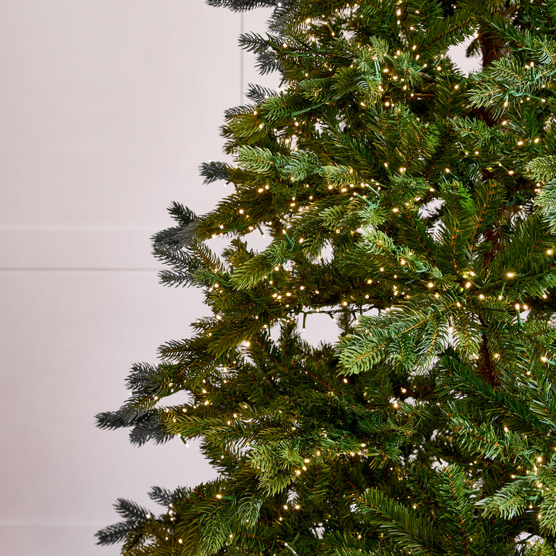 Galloway Spruce Tree Pre-Lit Warm White LED Lights With 8 Functions