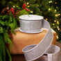 2.5" X 10YD Silver Mesh Ribbon With Silver Back