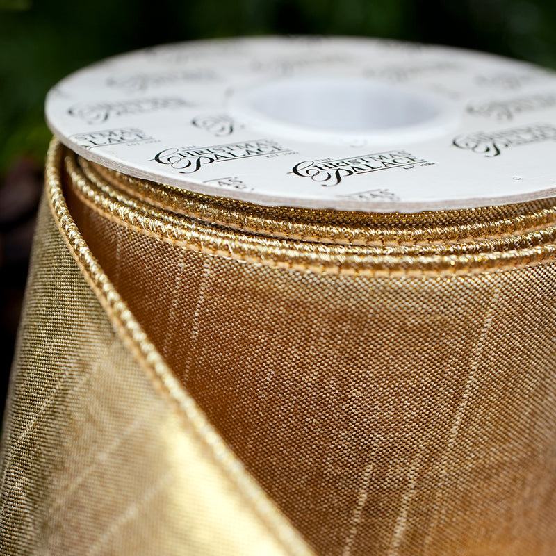 2.5" X 10YD Champagne Metallic Ribbon