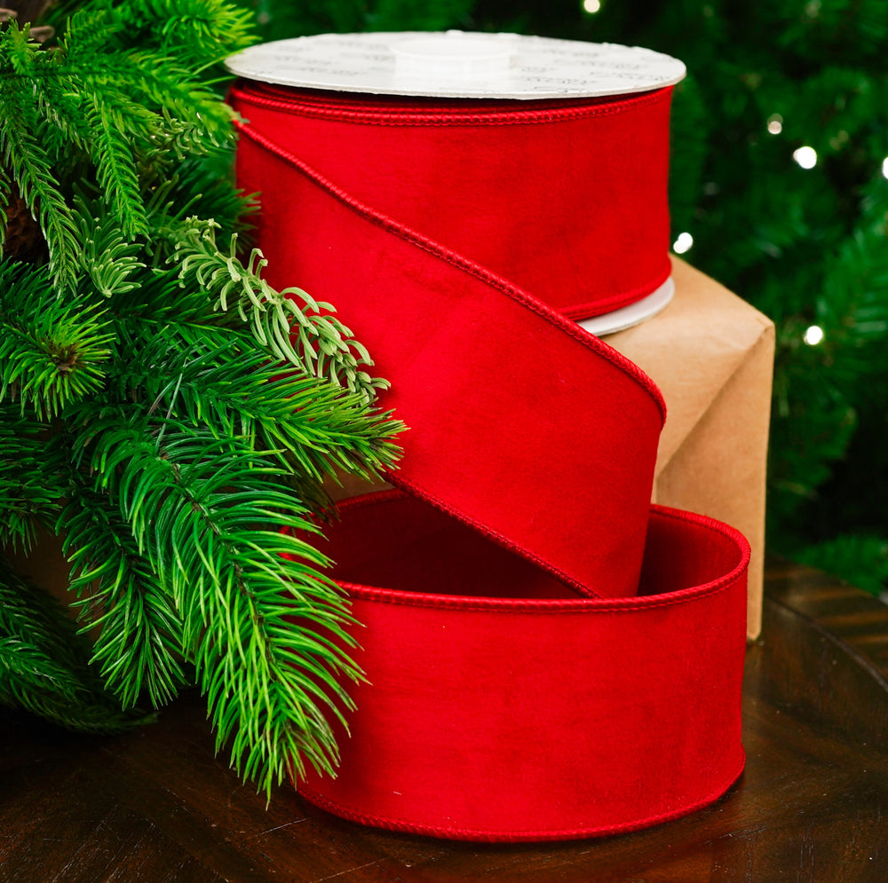 2.5" X 10YD Red Velvet Ribbon