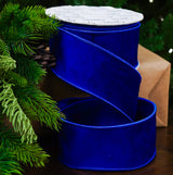 Cinta de Terciopelo Azul Rey de 2.5" X 10YD