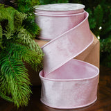 2.5" X 10YD Pink Velvet Ribbon