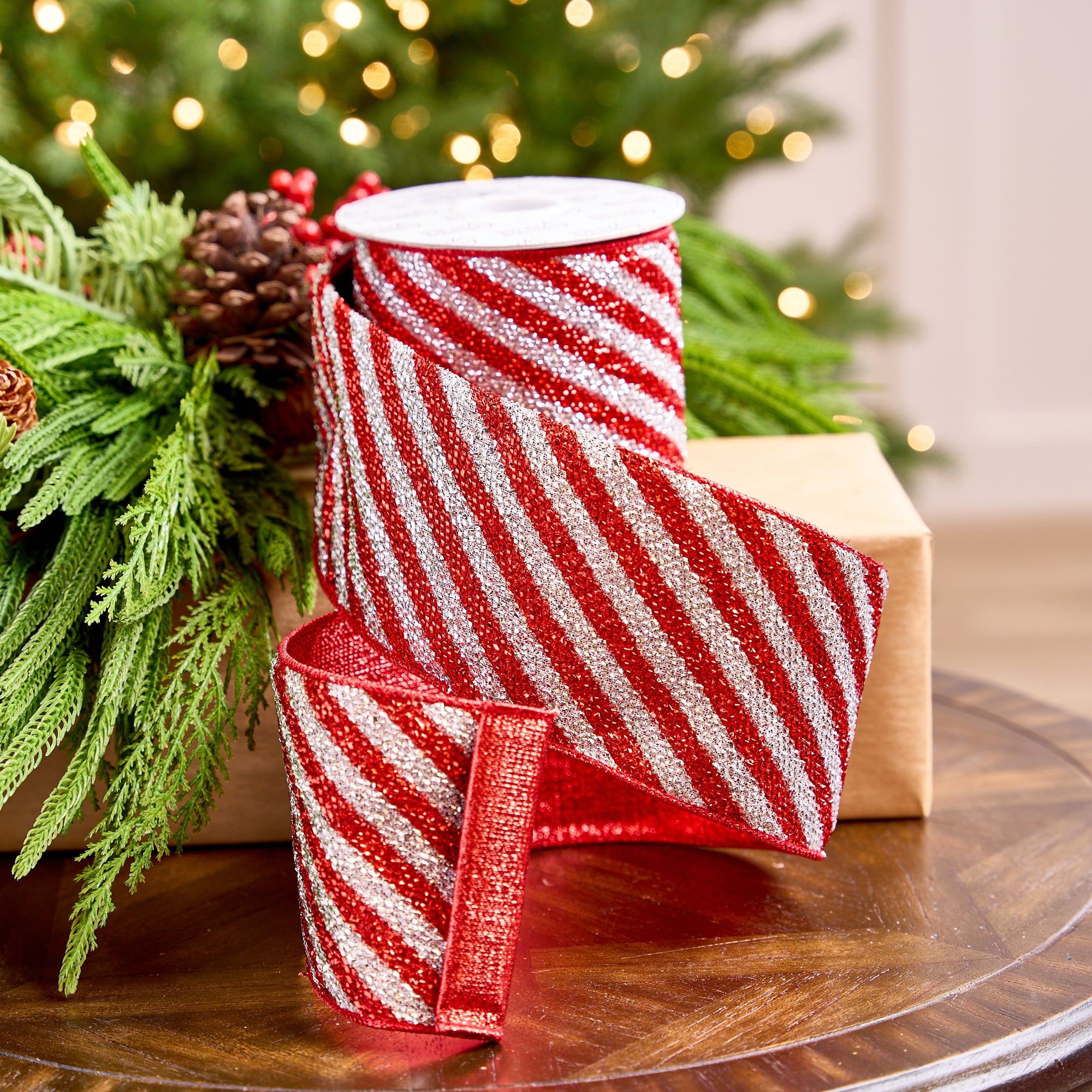 Christmas Ribbob Color Christmas Ribbons & Bows - Gold & Pink Velvet Ribbons for Christmas ...
