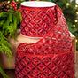 4" X 5YD Red Beaded Jewel Ribbon