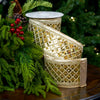 4" X 10YD Gold Sequin Ribbon