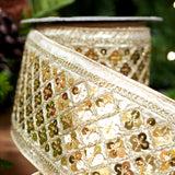 4" X 10YD Gold Sequin Ribbon
