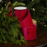 4" X 5YD Hot Pink Velvet Ribbon