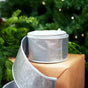 4" X 10YD Silver Metallic Ribbon