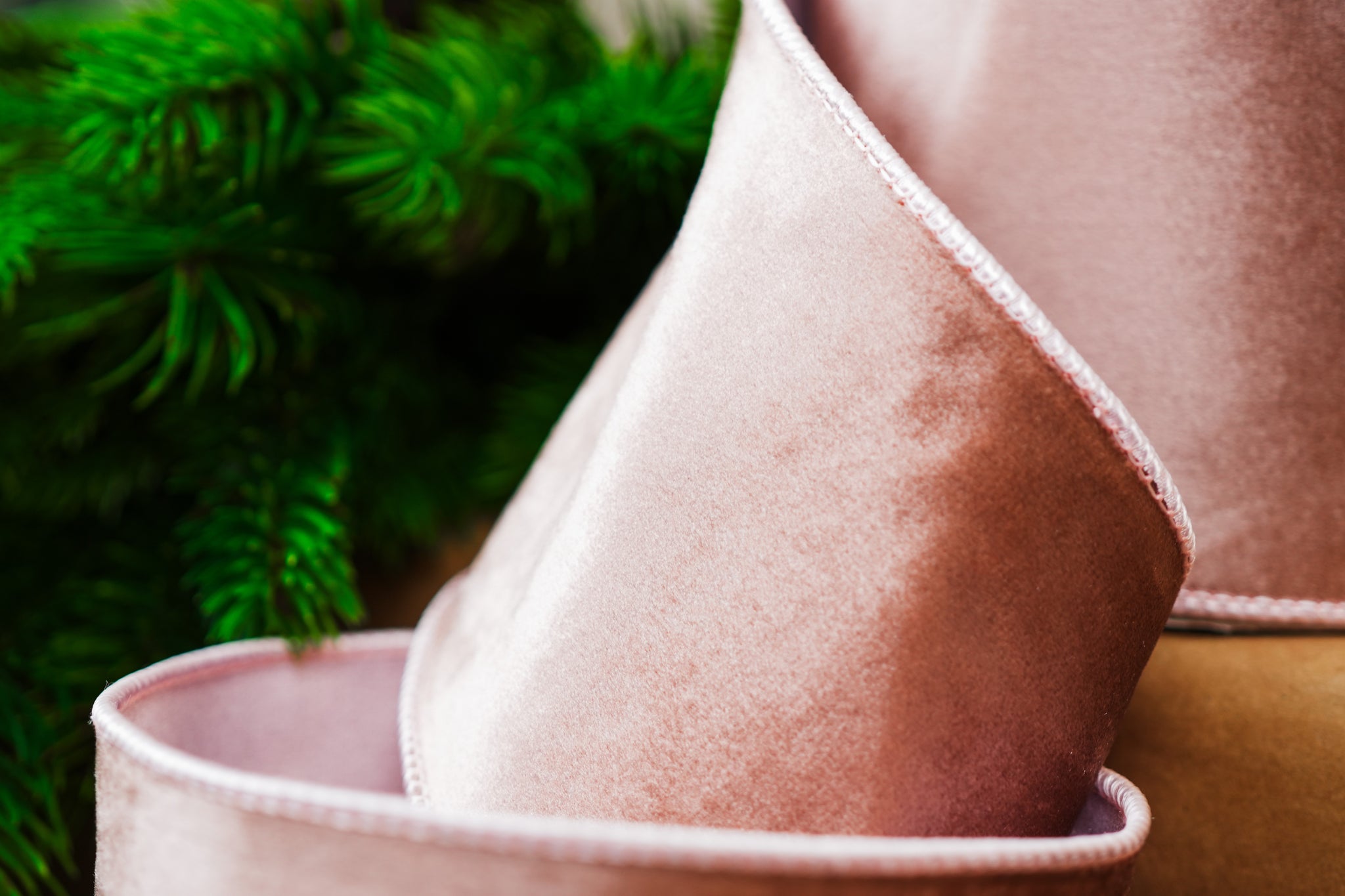 4" X 10YD Pink Velvet Ribbon