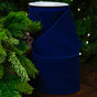 4" X 10YD Navy Velvet Ribbon