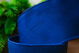 4" X 10YD Navy Velvet Ribbon
