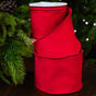 4" X 10YD Red Velvet Ribbon