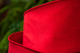4" X 10YD Red Velvet Ribbon