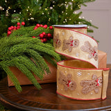 4" X 10YD Gingerbread Ribbon