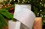 4" X 10YD Silver Mesh Ribbon