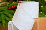 4" X 10YD White Taffeta Ribbon