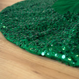 60" Emerald Sequin Tree Skirt
