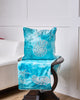 Almohada de vida marina azul costera de 18" x 18"