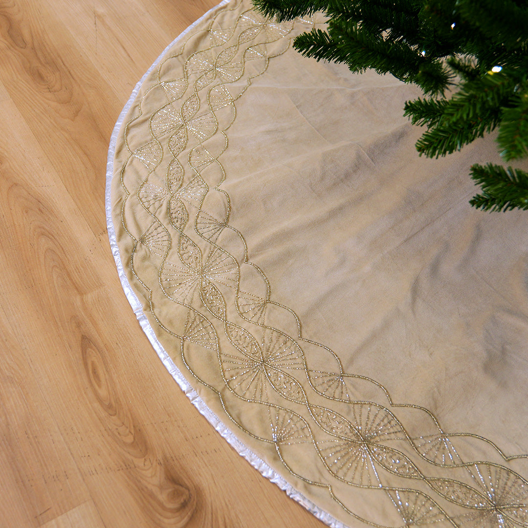 66" Celline Velvet Tree Skirt
