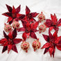 Burgundy Opulence Ornament & Flower Bundle