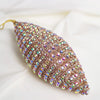 4" Gold Jeweled Drop Ornament Set Of 6