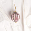 Set de 6 esferas de 10 cm con joyas rosadas