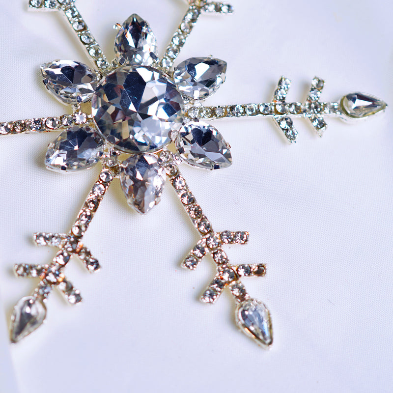4" Silver Snowflake Ornament Set Of 6