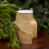 1.75" X 5YD Metallic Gold Stitched Ribbon