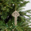 7" Gold Jewel Crown Ornament Set Of 6