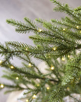 9 FT Norway Spruce Tree Pre Lit Warm White Micro LED Lights