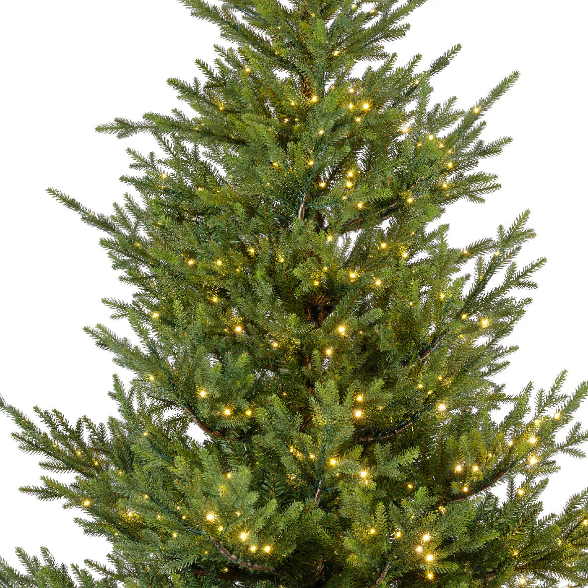 9 FT Norway Spruce Tree Pre Lit Warm White Micro LED Lights