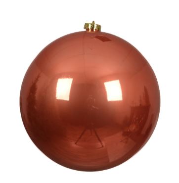 8" Shiny Shatterproof Ball Ornament Set Of 6