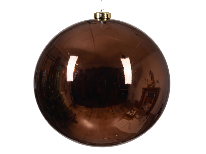 8" Shiny Shatterproof Ball Ornament Set Of 6