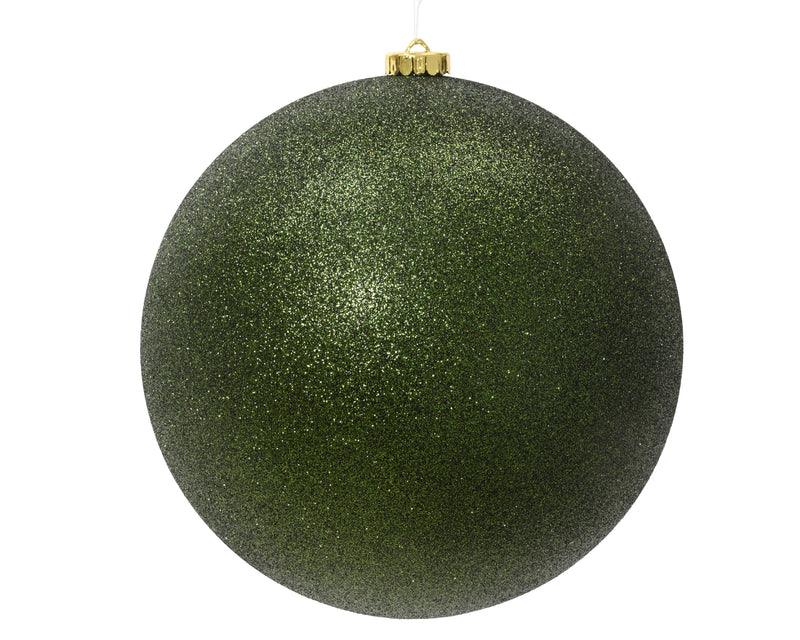 8" Glitter Shatterproof Ball Ornament Set Of 6