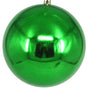 10" Shatterproof Shiny Ball Ornament Set Of 2