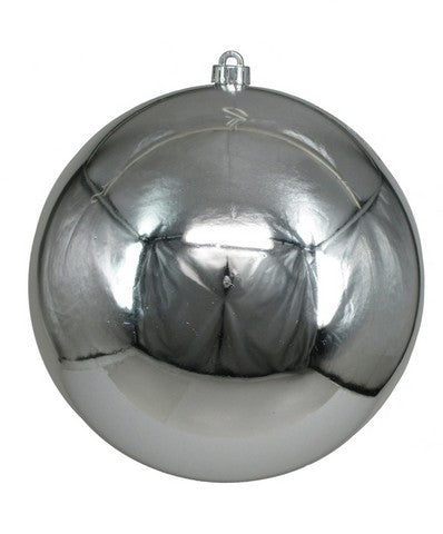 10" Shatterproof Shiny Ball Ornament Set Of 2