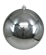 10" Shatterproof Shiny Ball Ornament Set Of 2