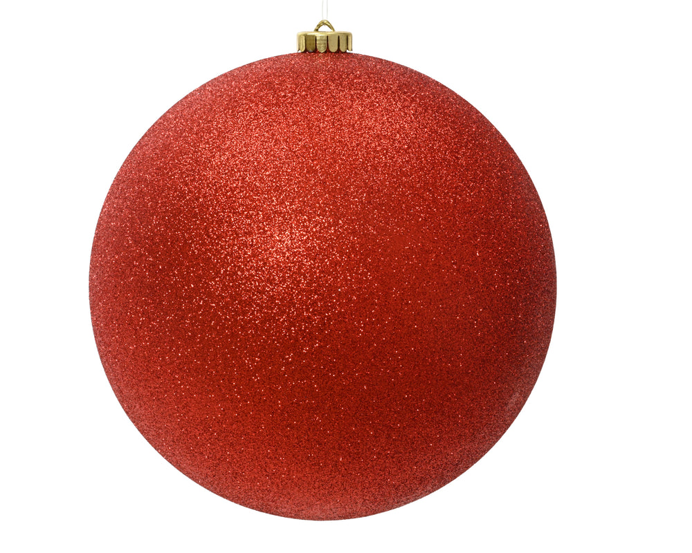 10" Glitter Shatterproof Ball Ornament Set Of 6