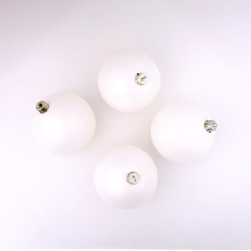 4" Shiny & Matte Shatterproof Ball Ornament Set Of 24