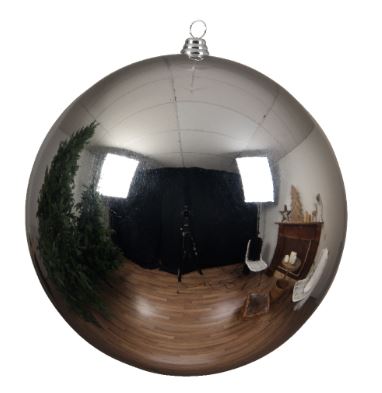 8" Shiny Shatterproof Ball Ornament Set Of 6
