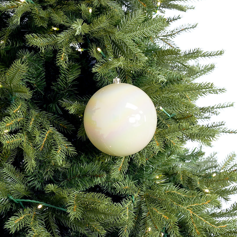 8" Shiny Shatterproof Ball Ornament Set Of 6