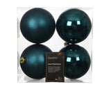 4" Shiny & Matte Shatterproof Ball Ornament Set Of 24