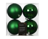 4" Shiny & Matte Shatterproof Ball Ornament Set Of 24