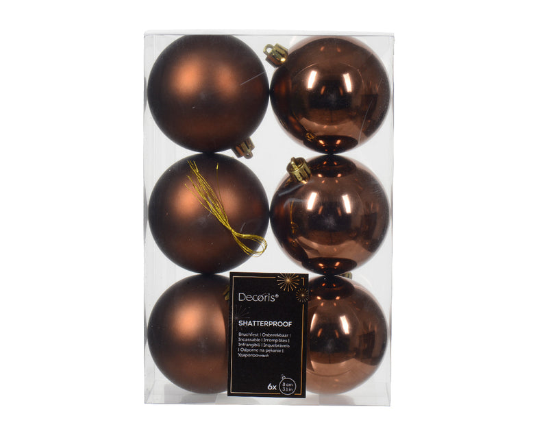 3" Shiny & Matte Shatterproof Ball Ornament Set Of 36