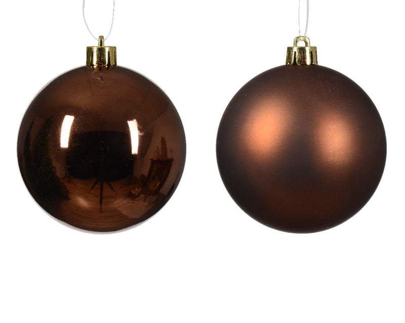 3" Shiny & Matte Shatterproof Ball Ornament Set Of 36